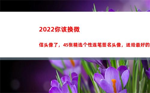022你该换微信头像了，45张精选个性连笔签名头像，送给最好的你(2022你该换微信头像36张卡通冰墩墩可签名头像不要错过)"