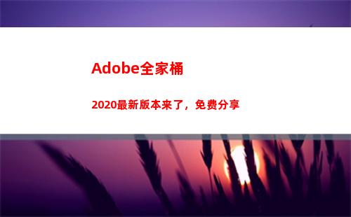 Adobe全家桶2020最新版本来了，免费分享(adobe全家桶正版多少钱)