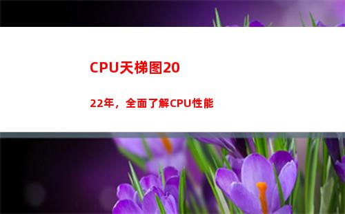 CPU天梯图2022年，全面了解CPU性能(cpu天梯图2022年2月)