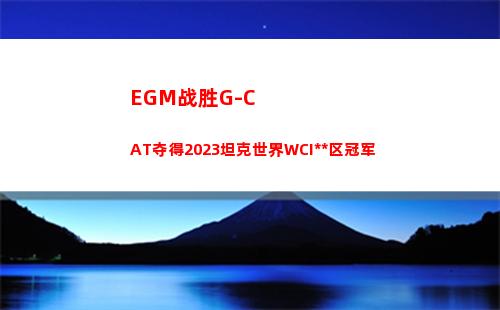 EGM战胜G-CAT夺得2023坦克世界WCI中国区冠军