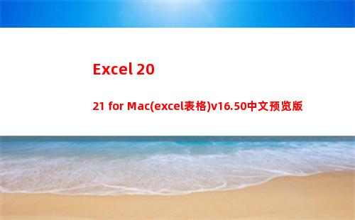 Excel 2021 for Mac(excel表格)v16.50中文预览版