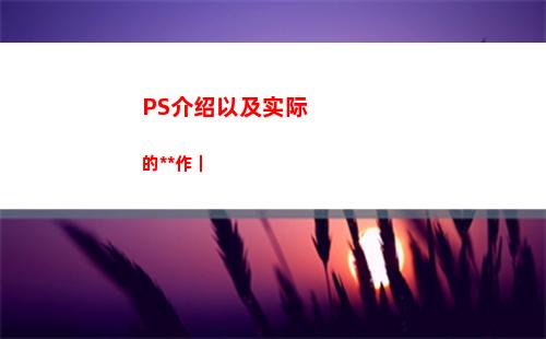 PS介绍以及实际的操作｜
