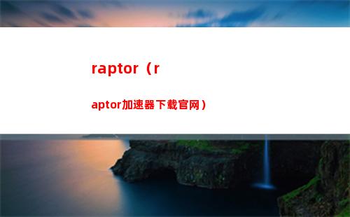 raptor（raptor加速器下载官网）