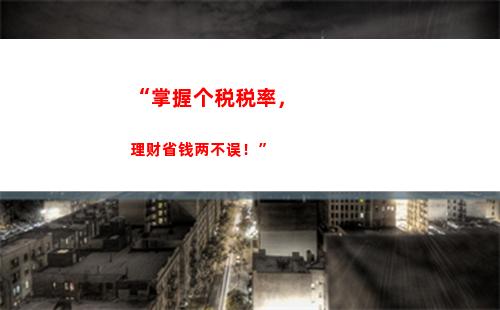 个人所得税(经营所得适用(个人所得税经营所得适用哪些纳税人)