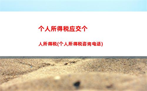 个人所得税综合所得税汇算(个人所得税综合所得税汇算清缴是什么意思)