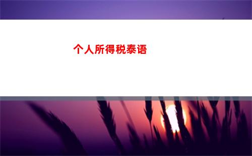 个人所得税什么所得(个人所得税app综合所得年度汇算)