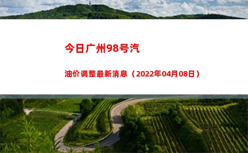 今日广州98号汽油价调整最新消息（2022年04月08日）