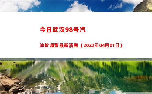 今日武汉98号汽油价调整最新消息（2022年04月01日）