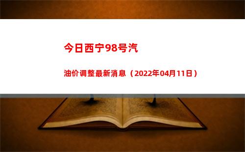今日西宁98号汽油价调整最新消息（2022年04月11日）