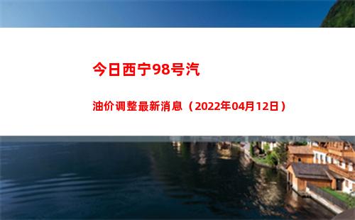 今日西宁98号汽油价调整最新消息（2022年04月12日）