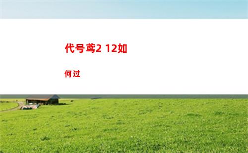 代号鸢2 12如何过