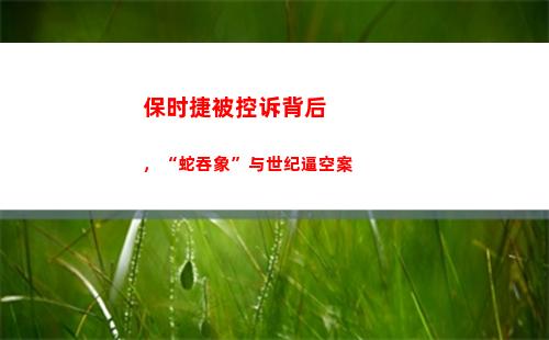 保时捷被控诉背后，“蛇吞象”与世纪逼空案(保时捷背后字母)
