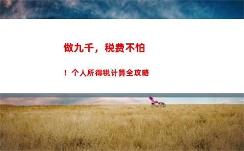 南京个人所得税计算器(南京个人所得税app下载)