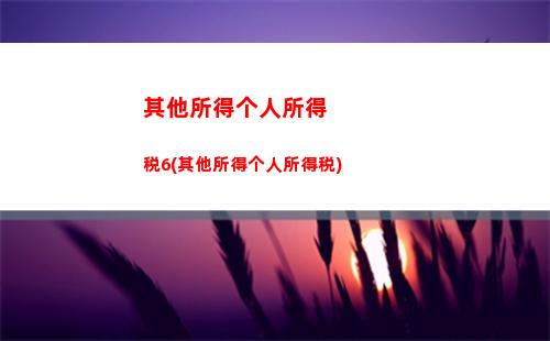 经营所得个人所得税税法(经营所得个人所得税税率表)