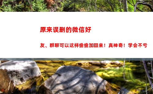 原来误删的微信好友、群聊可以这样偷偷加回来！真神奇！学会不亏
