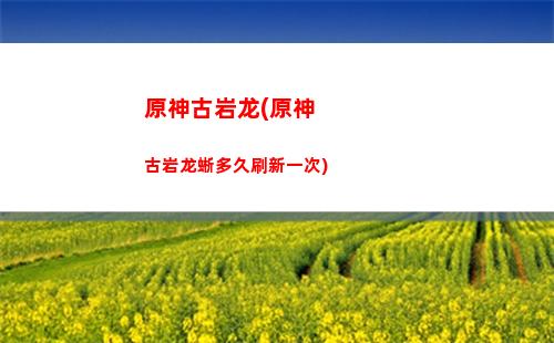 原神画面(原神画面一闪一闪的)