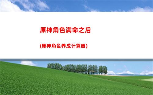 原神琳(原神琳妮特定位)