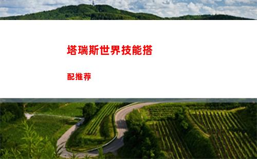 塔瑞斯世界技能搭配推荐