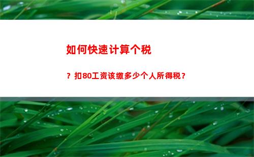 最简单易懂的个人所得税计算方法，告别繁琐，省时省心！