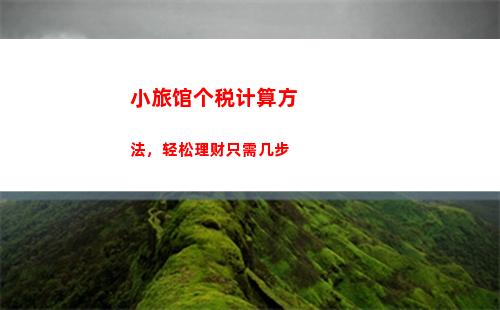 轻松计算房屋个税，让你的税收规划更简单！