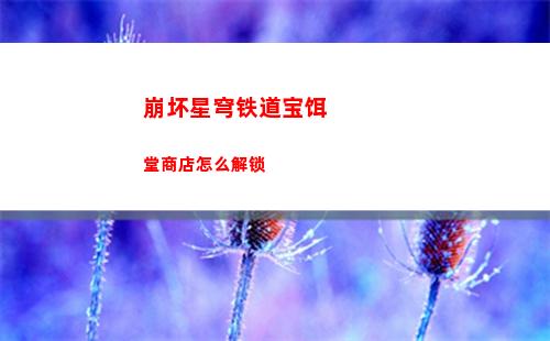 崩坏星穹铁道宝饵堂商店怎么解锁