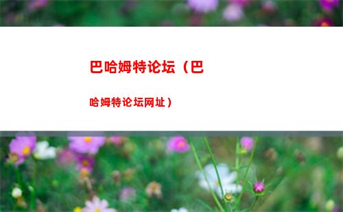 巴哈姆特论坛（巴哈姆特论坛网址）