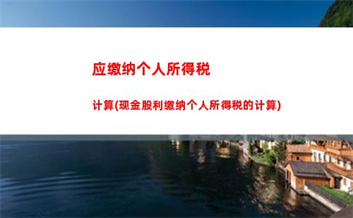 个人所得税计算器(个人所得税计算器公式)