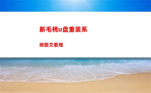 新毛桃u盘重装系统图文教程(新毛桃u盘重装系统教程win7开机按)