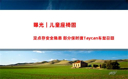 曝光｜儿童座椅固定点存安全隐患 部分保时捷Taycan车型召回(儿童座椅股票)
