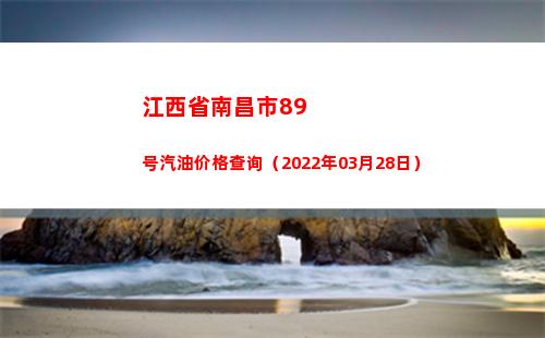 江西省南昌市89号汽油价格查询（2022年03月28日）