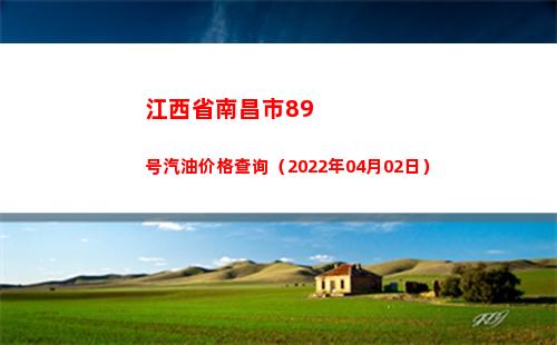 江西省南昌市89号汽油价格查询（2022年04月02日）