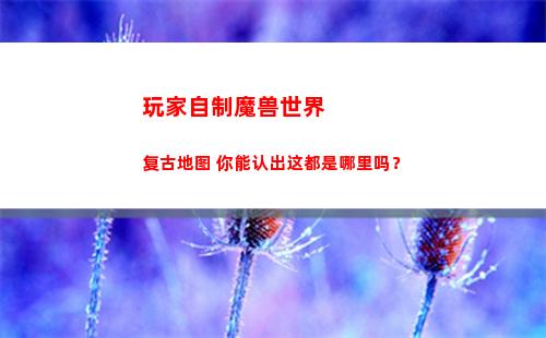 玩家自制魔兽世界复古地图 你能认出这都是哪里吗？(魔兽世界玩家自制电影)