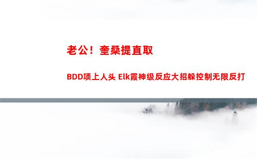 老公！奎桑提直取BDD项上人头 Elk霞神级反应大招躲控制无限反打