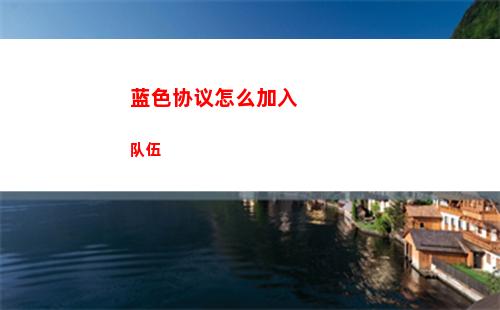 蓝色协议怎么加入队伍