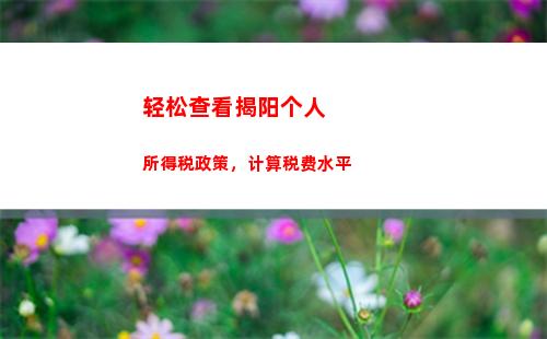 轻松理财，掌握个税计算方式