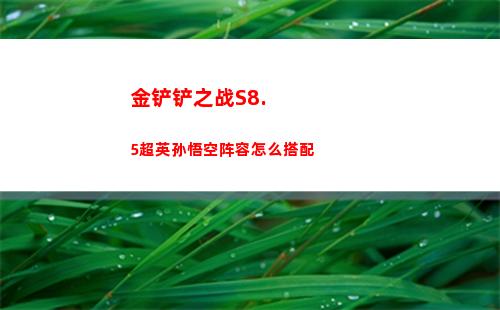 金铲铲之战S8.5超英孙悟空阵容怎么搭配