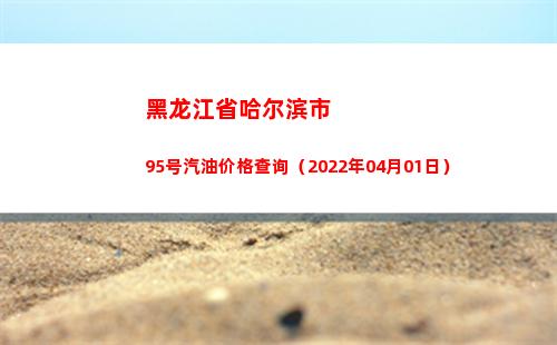 黑龙江省哈尔滨市95号汽油价格查询（2022年04月01日）
