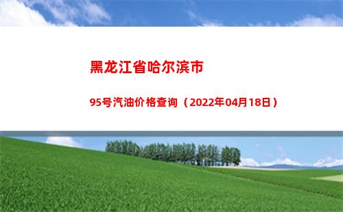 黑龙江省哈尔滨市95号汽油价格查询（2022年04月18日）