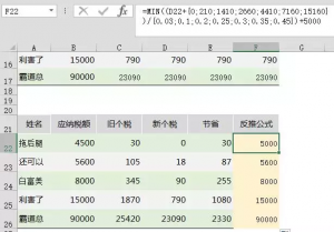 新个税计算函数(新个税计算方法例子及公式)