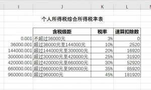 个人所得税excel(个人所得税excel表格)