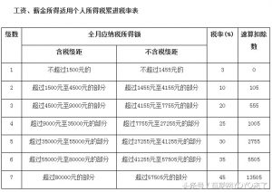 年终奖个人所得税计算器(年终奖个人所得税计算器反算)