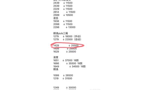 2022朗逸配置及报价-星空朗逸15l自动舒适版落地多少