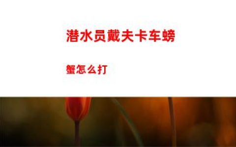 潜水员戴夫卡车螃蟹怎么打