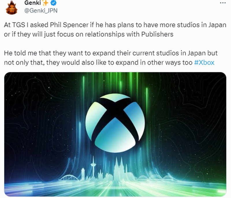Xbox希望扩大日本工作室 暗示将在日本进行大规模收购