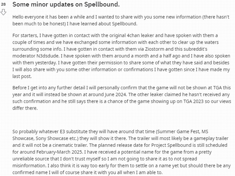FS社新作《Spellbound》或将于2025年发售！