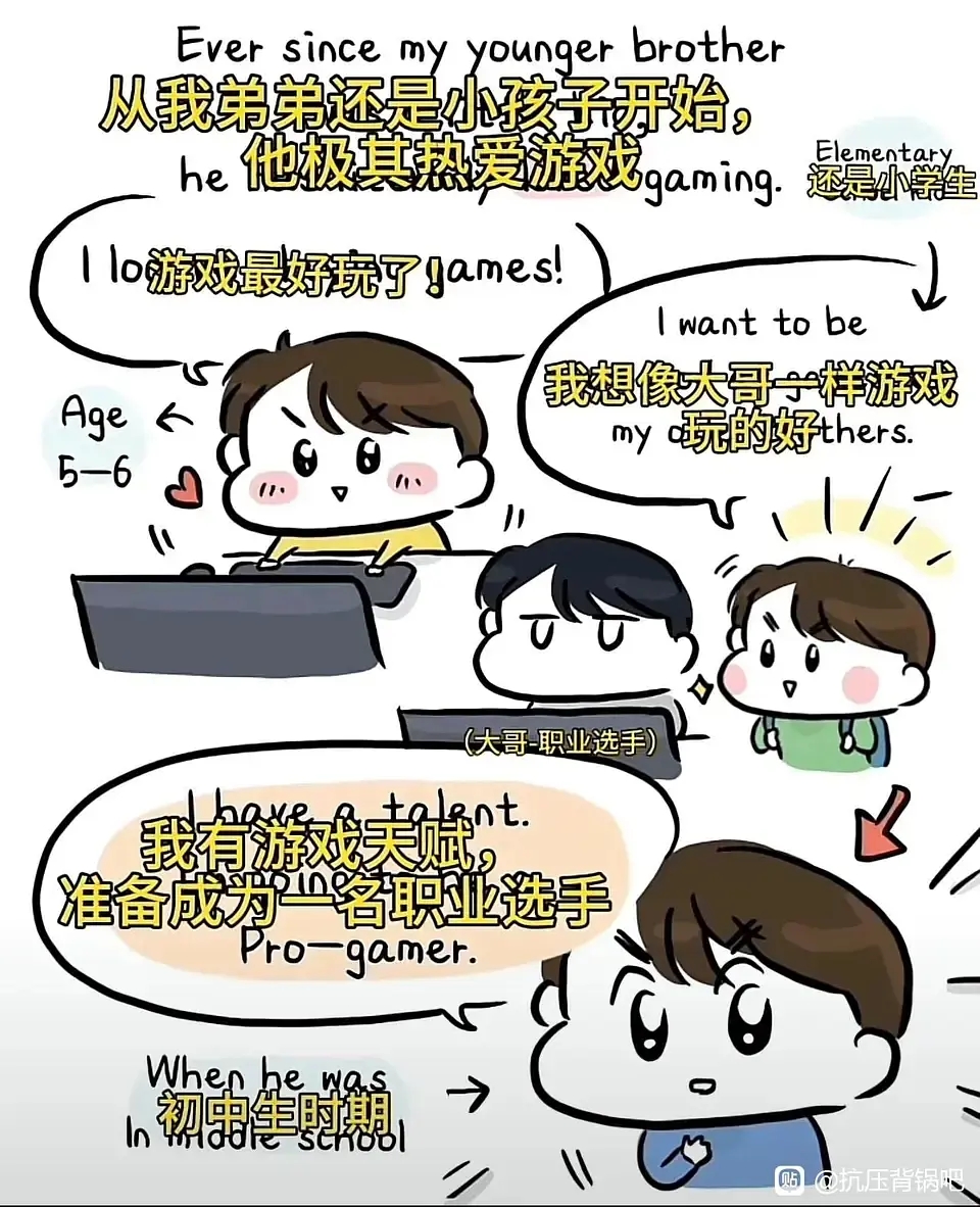 和睦的家庭氛围！Gumayusi二姐分享自己给弟弟画的漫画
